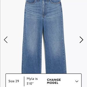 The Perfect Vintage Wide-Leg Crop Jean in TENCEL™️ Denim